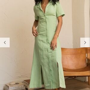 Able Monet Button Down  Dress